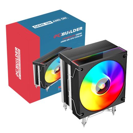 PCBuilder Typhoon ICE | 120mm ARGB | 200W TDP | 4 Heat Pipes | PWM 4-Pin – New