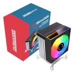 PCBuilder Typhoon Cool | 90mm ARGB Air CPU Cooler | 140W TDP | Intel & AMD Compatible – New