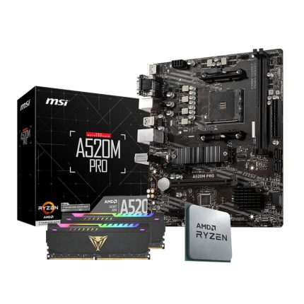 PCBuilder LEVEL UP Core Upgrade Kit | AMD Ryzen 5 5600XT | 6-Core 4.7GHz | 16GB DDR4 3600MHz | MSI A520M Motherboard – New