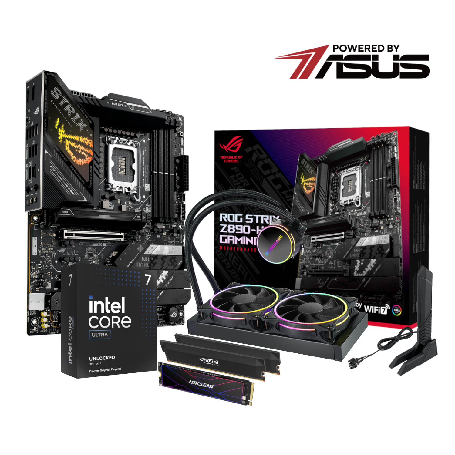 PCB_UPK_ROGZ890-265KF_PCBuilder-Intel-Core-Ultra-7-265KF-LEVEL-UP-Core-Upgrade-Kit_wr_01a PCBuilder Intel Core Ultra 7 265KF LEVEL UP | 20-Core LGA1851 | 32GB DDR5 6400MHz | 1TB Gen4 NVMe SSD – New