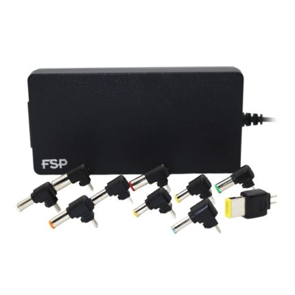 FSP NB Slim PRO | 120W Universal Laptop Adapter | 19V Output | 10 Exchangeable Tips | 360° Protection – New