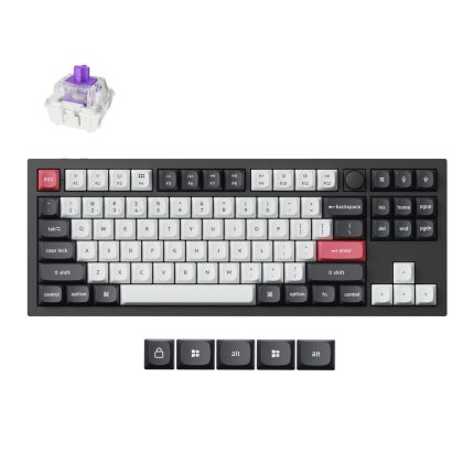 Keychron Q3 HE QMK | 80% Wireless Layout | Hall Effect Magnetic Switches | 4000mAh Battery | Triple Connectivity – New