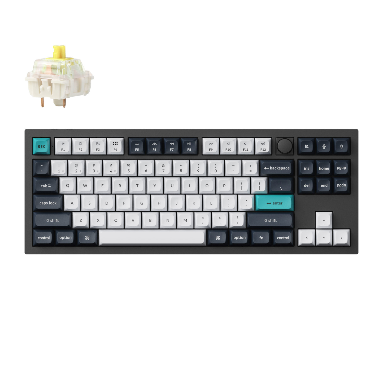 Q3M-M4_Keychron-Q3-Max-QMK-VIA-80-Wireless-Custom-Mechanical-Keyboard-Banana-Switch-Carbon-Black_wr_01a Keychron Q3 Max | 80% Wireless Mechanical | Gateron Banana Switch | QMK/VIA | 4000mAh Battery – New