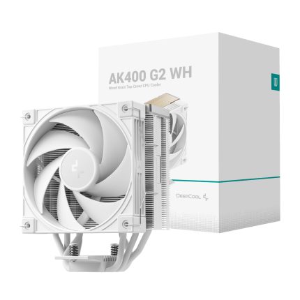 DeepCool AK400 G2 | 120mm PWM Fan | 4x Copper Heatpipes | LGA1851 & AM5 Support | All-White – New
