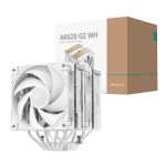 DeepCool AK620 G2 | Dual 120mm PWM Fans | 6x Copper Heatpipes | 57.76 CFM Airflow | White – New
