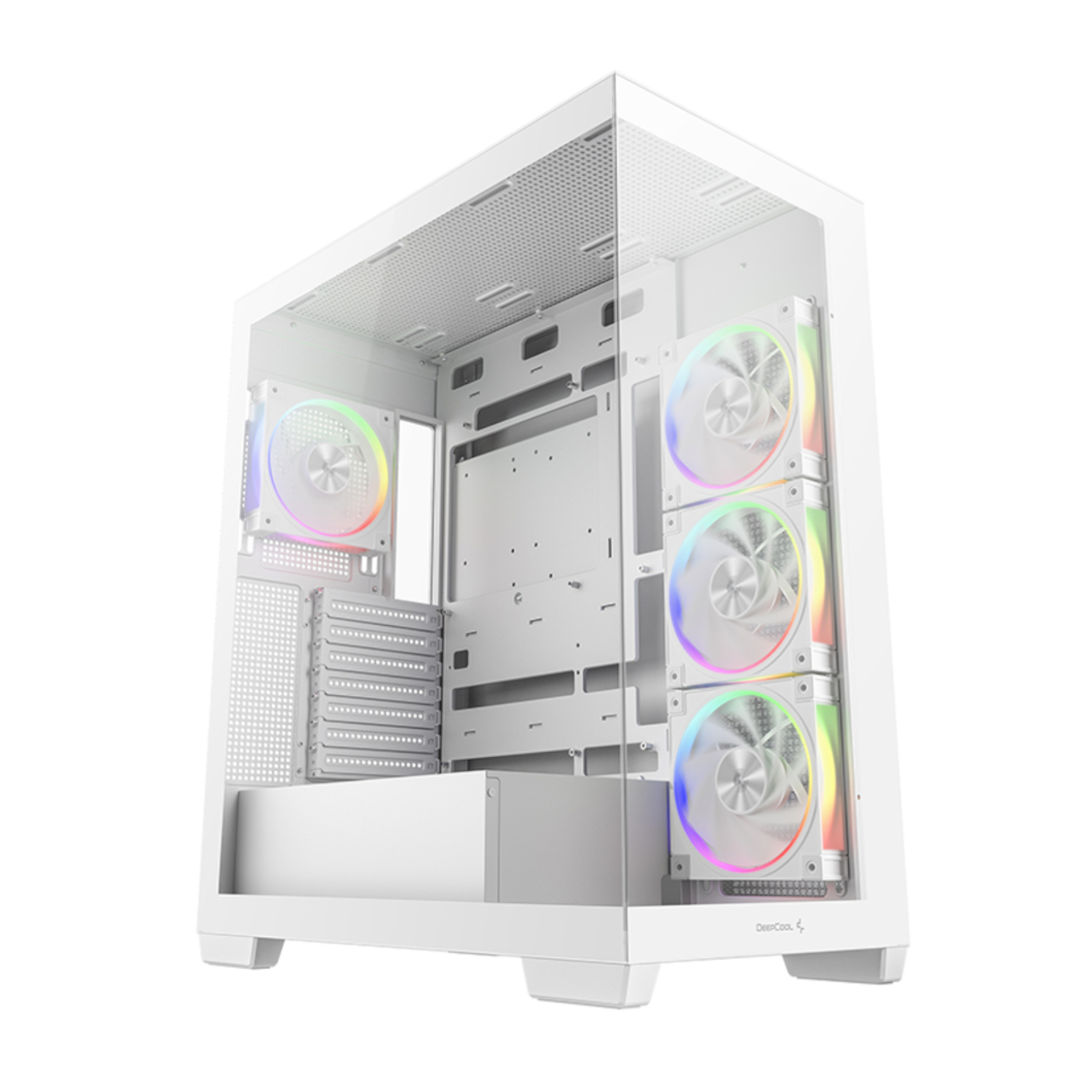 R-CG580-WHADA4-G-2_DeepCool-CG580-4F-V2-ARGB-ATX-Gaming-Chassis-–-White_wr_01 DeepCool CG580 4F V2 ARGB | ATX Mid-Tower | 410mm GPU Clearance | 4x ARGB Fans | Dual-Chamber – New