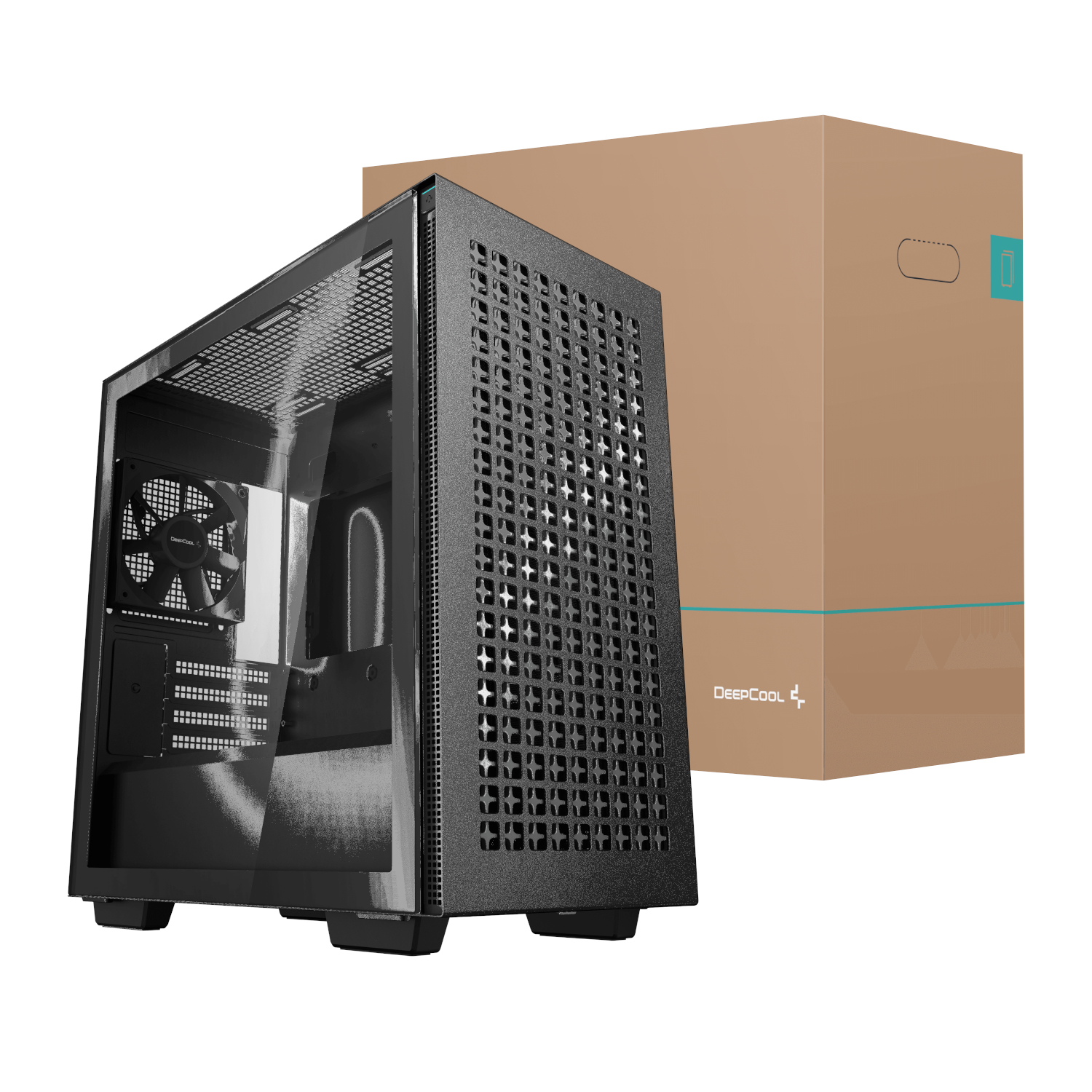 R-CH370-BKAGM1-E-1_DeepCool-CH370-Micro-ATX-Gaming-Chassis-Black_wr_01 DeepCool CH370 | Micro-ATX Gaming Chassis | Tempered Glass | 165mm CPU Clearance | 378mm GPU Support – New