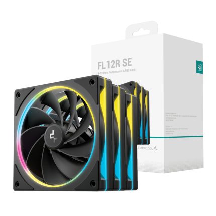 DeepCool FL12R SE | 120mm ARGB PWM | 3-Fan Pack | 41.14 CFM | Hydro Bearing – New