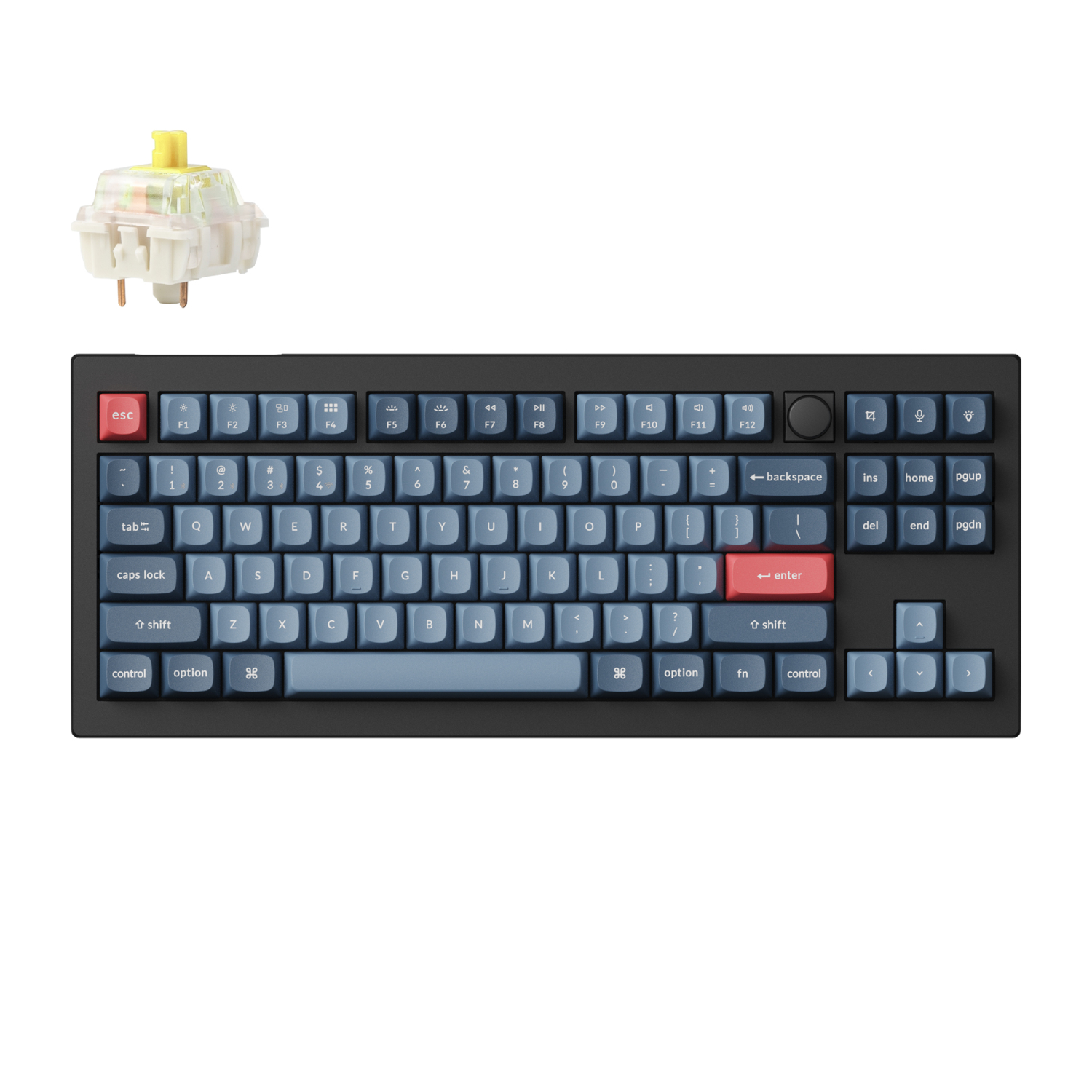 V3M-D4_Keychron-V3-Max-QMK-VIA-80-Wireless-Custom-Mechanical-Keyboard-Banana-Switch-–-Carbon-Black_wr_01a Keychron V3 Max | 80% TKL Wireless | Gateron Jupiter Banana Switch | QMK/VIA | 4000mAh Battery – New