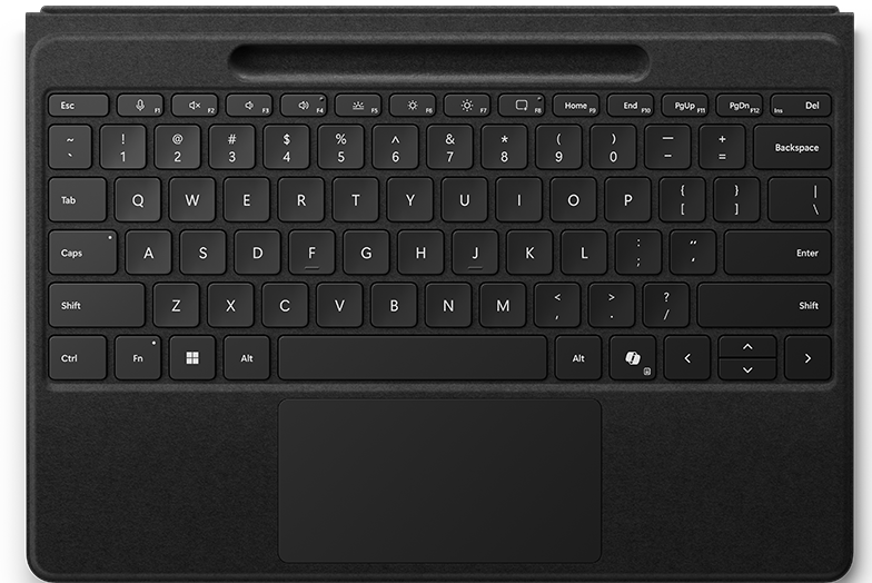 ZRA-00014_default Microsoft Surface Pro Flex Type Cover | Detachable Keyboard | Backlit Keys | Trackpad Included | Black – New