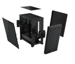 3000D AIRFLOW Black Mid-Tower PC Case; 2x 3.5” |  2x 2.5” Drive Bays; Up to 360mm Radiator compatible; 2x 120mm fan incl
