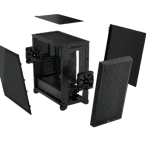 3000D AIRFLOW Black Mid-Tower PC Case; 2x 3.5” |  2x 2.5” Drive Bays; Up to 360mm Radiator compatible; 2x 120mm fan incl