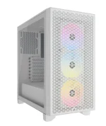 3000D RGB AIRFLOW White Mid-Tower PC Case; 2x 3.5'' |  2x 2.5'' Drive Bays; Up to 360mm Radiator compatible; 3x 120mm fan incl - Image 2