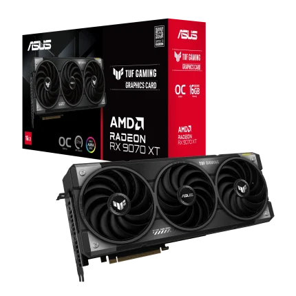 ASUS TUF Gaming RX 9070 XT | 16GB GDDR6 | PCIe 5.0 | OC Mode 3080MHz Boost – New