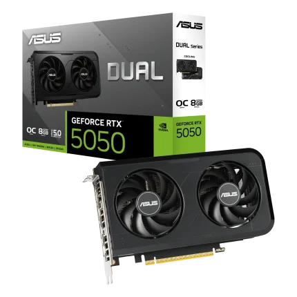 ASUS Dual RTX 5050 OC | NVIDIA GeForce RTX 5050 | 8GB GDDR6 | PCIe 5.0 | 7680×4320 – New