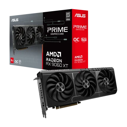 ASUS Prime Radeon RX 9060 XT | 16GB GDDR6 | PCIe 5.0 | 3330 MHz OC Boost – New