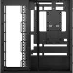 3500X Tempered Glass Black Mid-Tower PC Case; 2x 3.5” |  2x 2.5” Drive Bays; Up to 360mm Radiator compatible