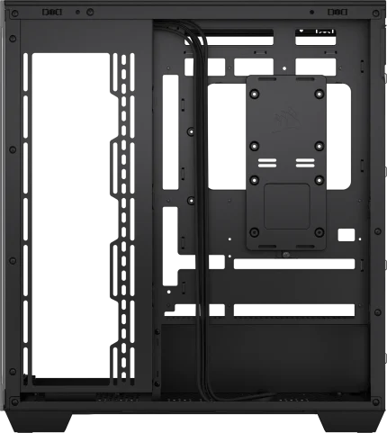 3500X Tempered Glass Black Mid-Tower PC Case; 2x 3.5” |  2x 2.5” Drive Bays; Up to 360mm Radiator compatible
