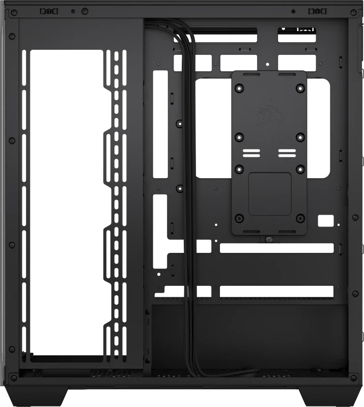 3500X Tempered Glass Black Mid-Tower PC Case; 2x 3.5” |  2x 2.5” Drive Bays; Up to 360mm Radiator compatible
