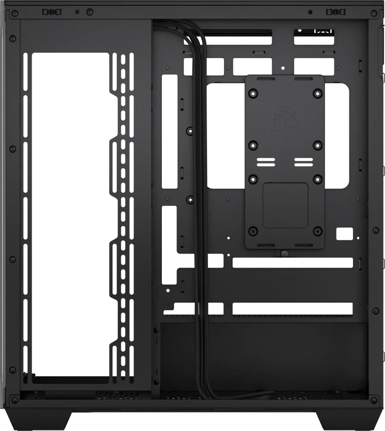 3500X Tempered Glass Black Mid-Tower PC Case; 2x 3.5” |  2x 2.5” Drive Bays; Up to 360mm Radiator compatible