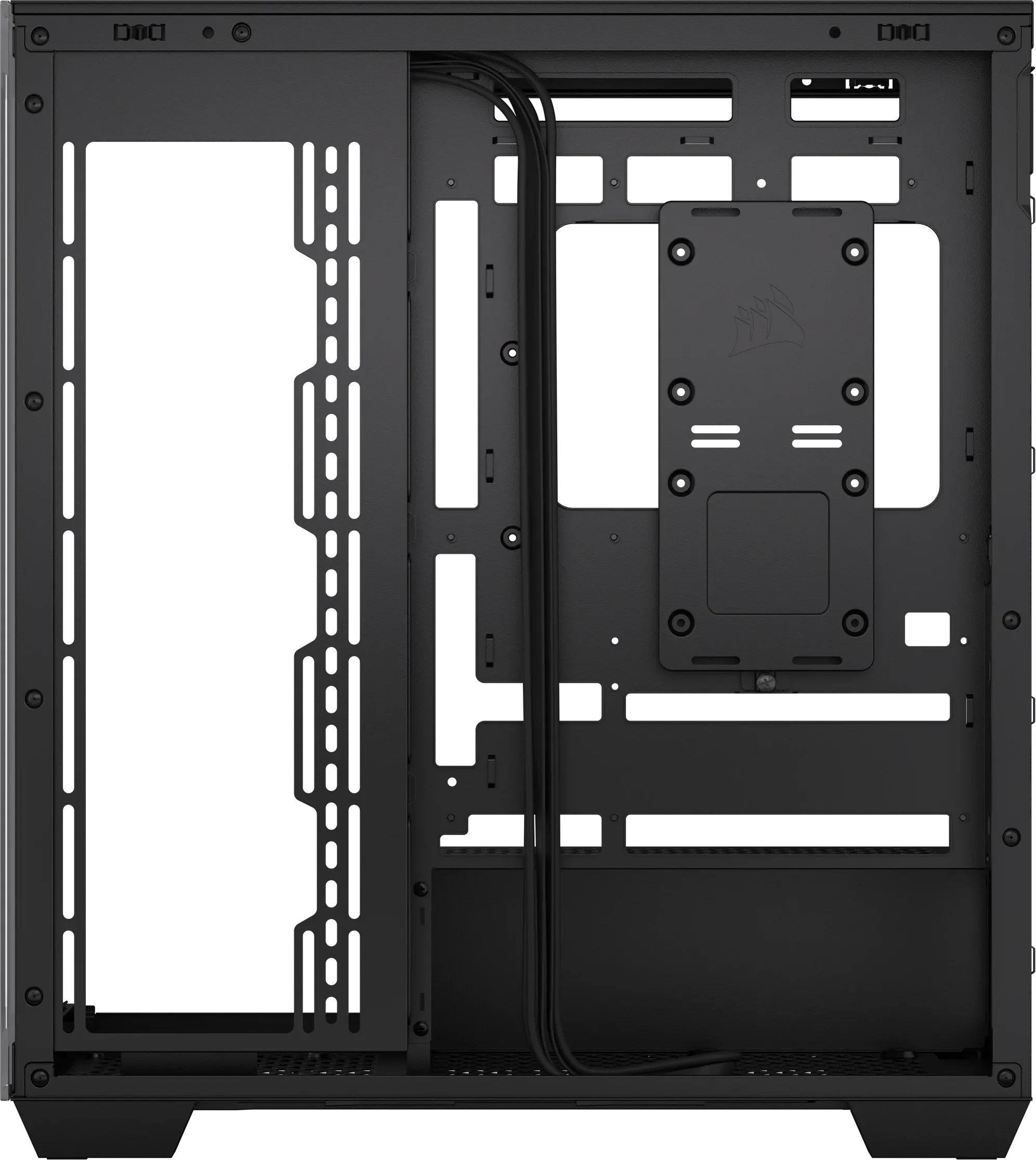 0b84fa9419cd6d1c83ddcb1326d669f0b4fb5d73 3500X Tempered Glass Black Mid-Tower PC Case; 2x 3.5” | 2x 2.5” Drive Bays; Up to 360mm Radiator compatible