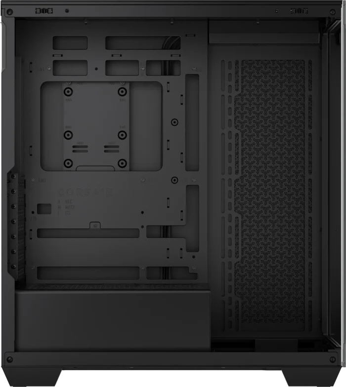 3500X Tempered Glass Black Mid-Tower PC Case; 2x 3.5'' |  2x 2.5'' Drive Bays; Up to 360mm Radiator compatible - Image 2