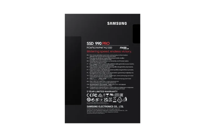 Samsung 990 PRO NVMe SSD | 1TB | M.2 | 7450 MB/s Read | 6900 MB/s Write - New - Image 2