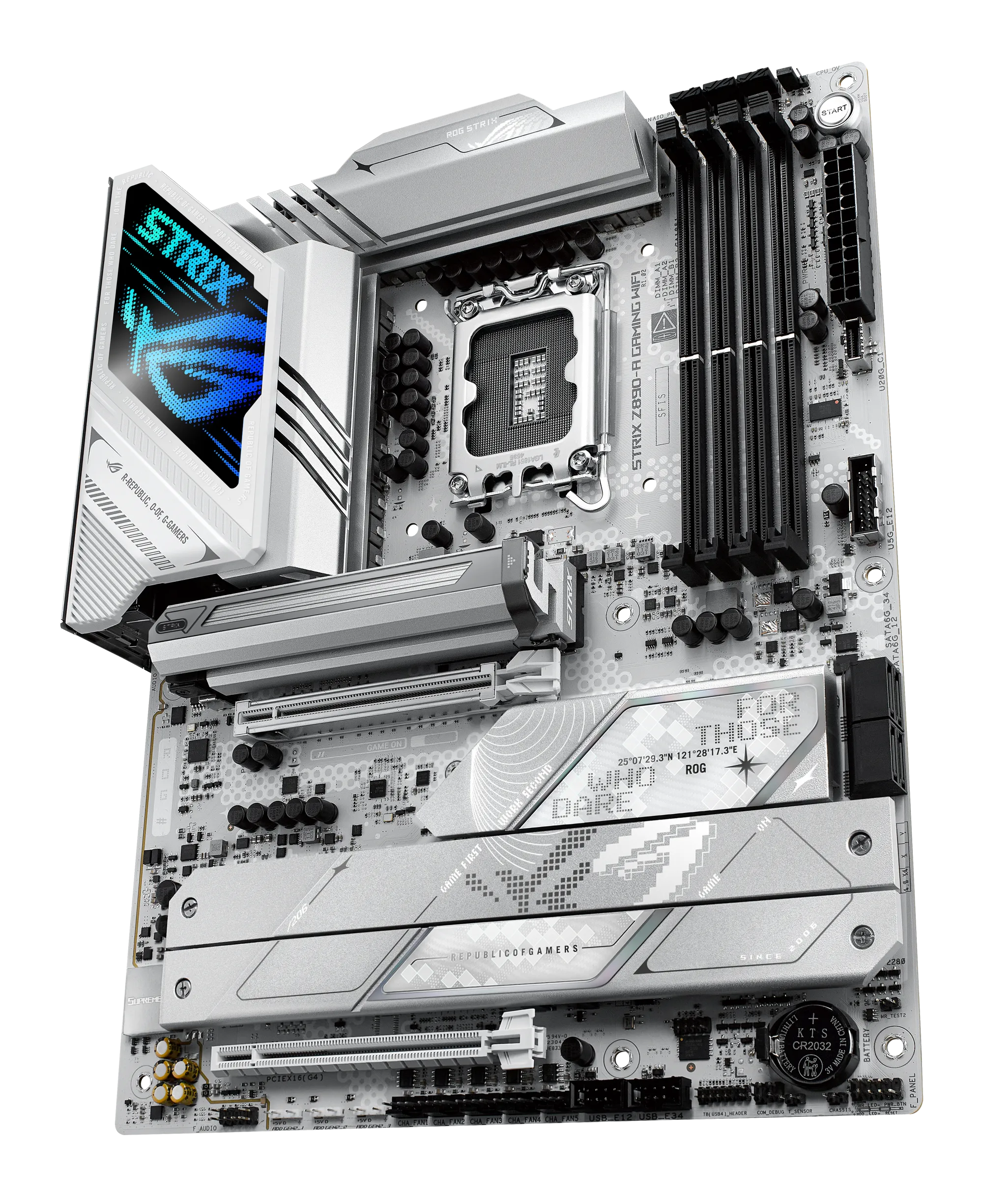 10aebe71fb6b73a17ae048e484eaf5ce4870d4be ASUS ROG STRIX Z890-A GAMING WIFI | ATX Motherboard | LGA1851 | DDR5 192GB Max | 5x M.2 Slots – New