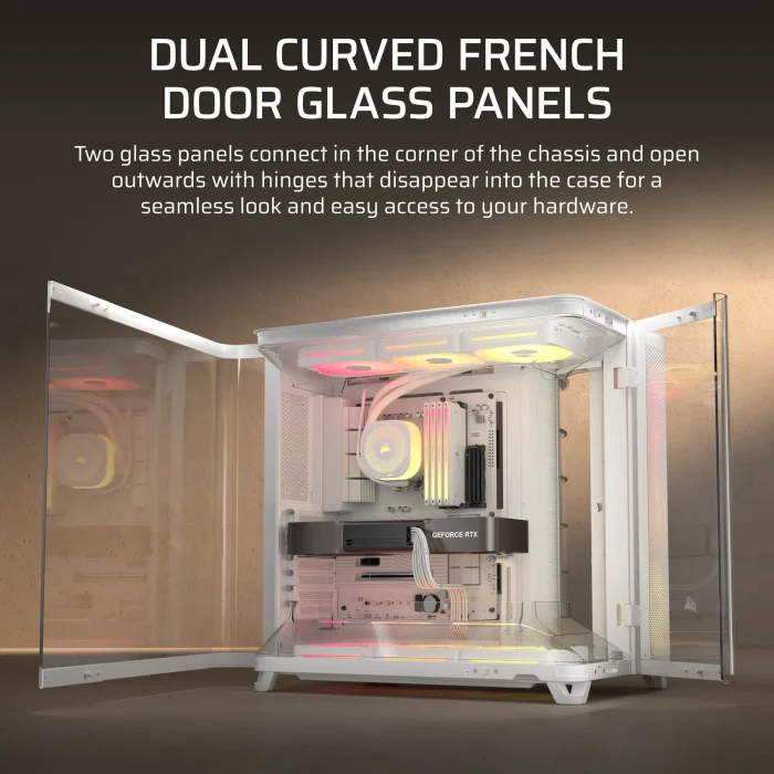 Corsair AIR 5400 LX-R RGB | iCUE LINK Triple Chamber | Mid-Tower PC Case | 3x Fans Included - New - Image 3