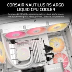 Corsair NAUTILUS 240 ARGB | 240mm Radiator | Liquid CPU Cooler | Intel LGA 1851/1700 & AMD AM5/AM4 - New - Image 3
