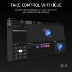 Corsair Nautilus 240 RS LCD | 240mm AIO Liquid Cooler | 2.1" IPS LCD Screen | Dual RS120 Fans - New - Image 2