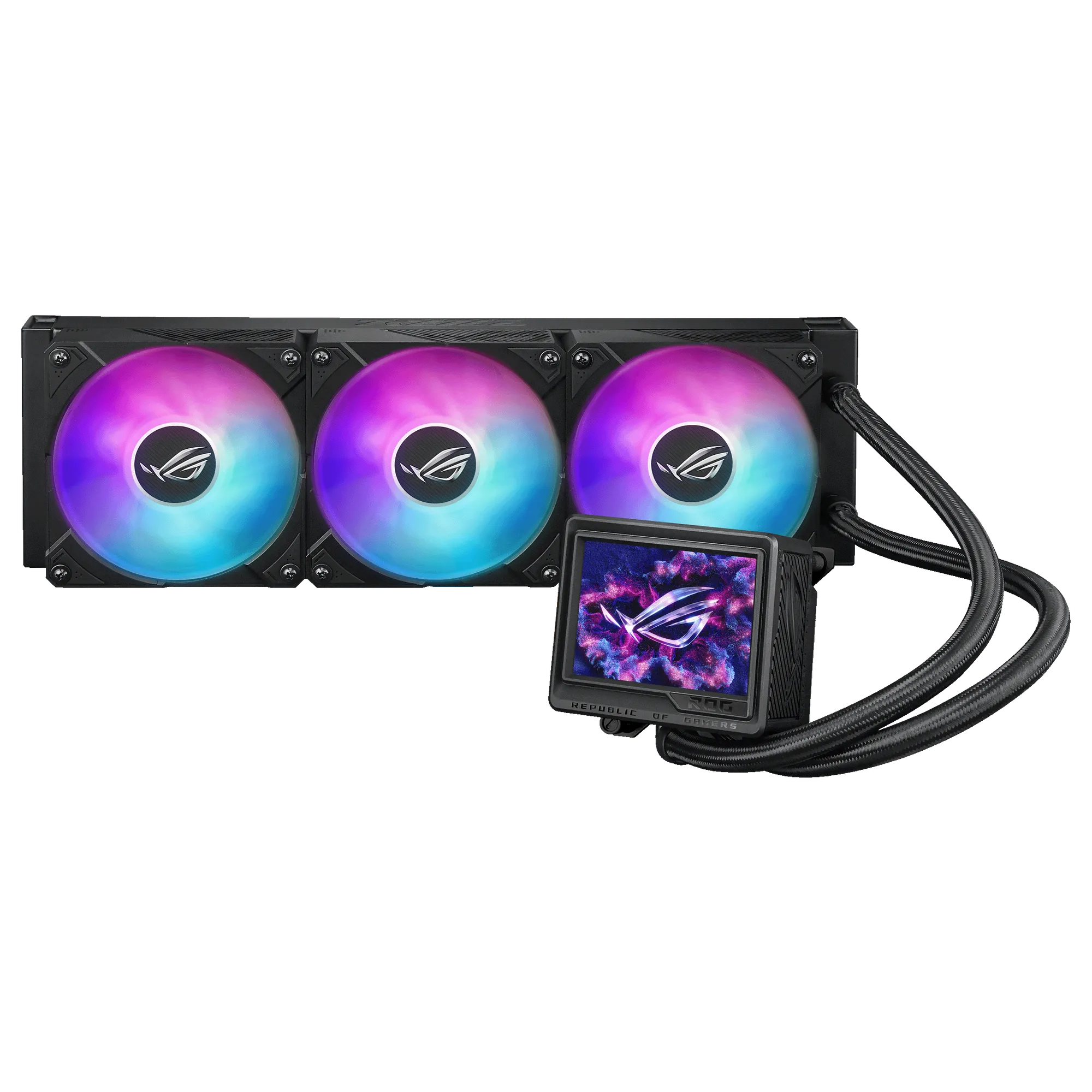 1223affd9298d8209f0f74fa793cf95c70af523e ASUS ROG Ryujin III 360 ARGB Extreme | 360mm AIO Liquid Cooler | 3x 120mm Fans | 2800 RPM | Copper CPU Block – New