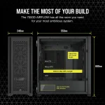 Corsair 7000D Airflow | Full Tower ATX | Tempered Glass | 3x 140mm Fans Included | 480mm Radiator Support - New - Image 2