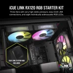 Corsair iCUE LINK RX120 RGB | 120mm Fan | Triple Pack | PWM Control | RGB Lighting - New - Image 2
