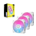 Corsair iCUE LINK RX120 RGB | 120mm Fan | White Triple Pack | PWM Control | RGB Lighting - New - Image 2