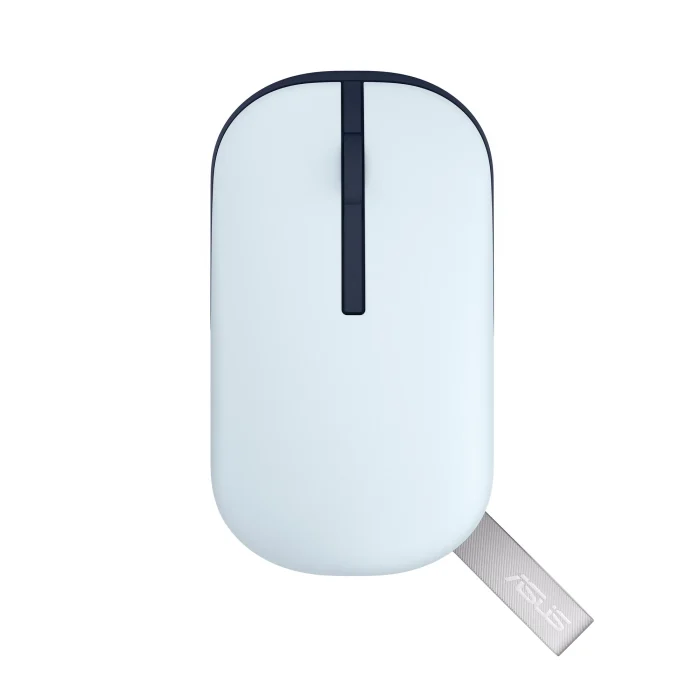 ASUS Marshmallow MD100 | Silent Wireless Mouse | Bluetooth & 2.4GHz | 1600 DPI | Quiet Blue - New - Image 2