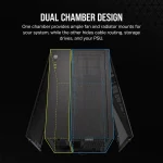 Corsair 2500D Airflow | Mid-Tower Dual Chamber | Up to 360mm Radiator | 2x 3.5'' + 2x 2.5'' Drive Bays - New - Image 7