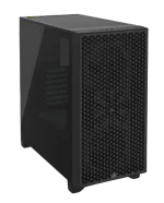 3000D AIRFLOW Black Mid-Tower PC Case; 2x 3.5'' |  2x 2.5'' Drive Bays; Up to 360mm Radiator compatible; 2x 120mm fan incl - Image 3