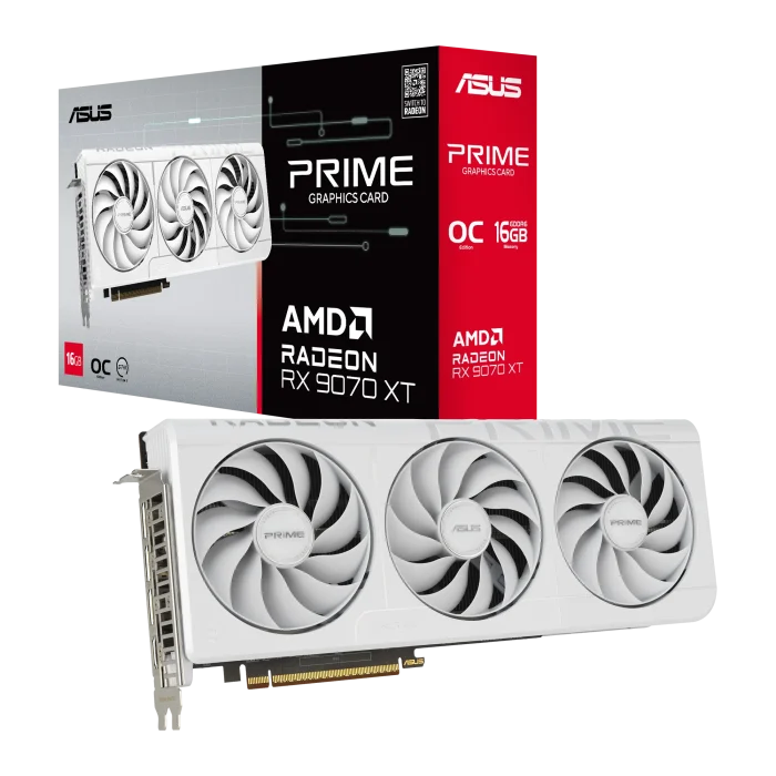 ASUS Prime RX9070XT | AMD Radeon RX 9070 XT | 16GB GDDR6 | PCIe 5.0 | Triple Fan OC - New - Image 2