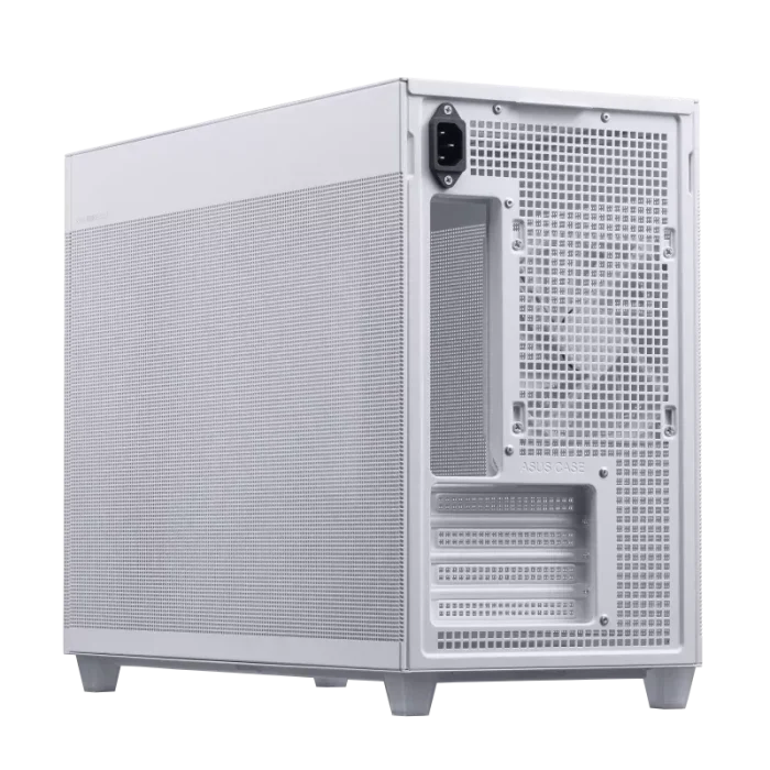 ASUS PRIME AP201 | Mini Tower | Micro-ATX / Mini-ITX | Tempered Glass | White - New - Image 2