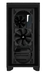 3000D AIRFLOW Black Mid-Tower PC Case; 2x 3.5'' |  2x 2.5'' Drive Bays; Up to 360mm Radiator compatible; 2x 120mm fan incl - Image 4
