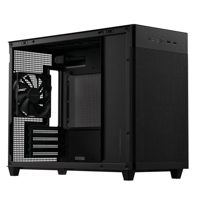 ASUS AP201 Prime Case TG | Mini Tower | Micro-ATX / Mini-ITX | Tempered Glass | USB 3.0 - New - Image 5