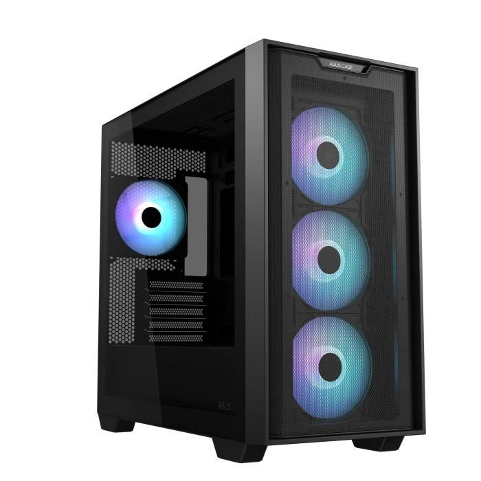 ASUS A21 Plus TG ARGB | Micro-ATX / Mini-ITX | Tempered Glass | ARGB Fans | 360mm Radiator Support - New - Image 2