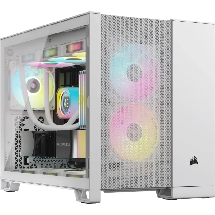 Corsair 2500D Airflow | Mid-Tower Dual Chamber | Up to 360mm Radiator | 2x 3.5'' + 2x 2.5'' Drive Bays - New - Image 6