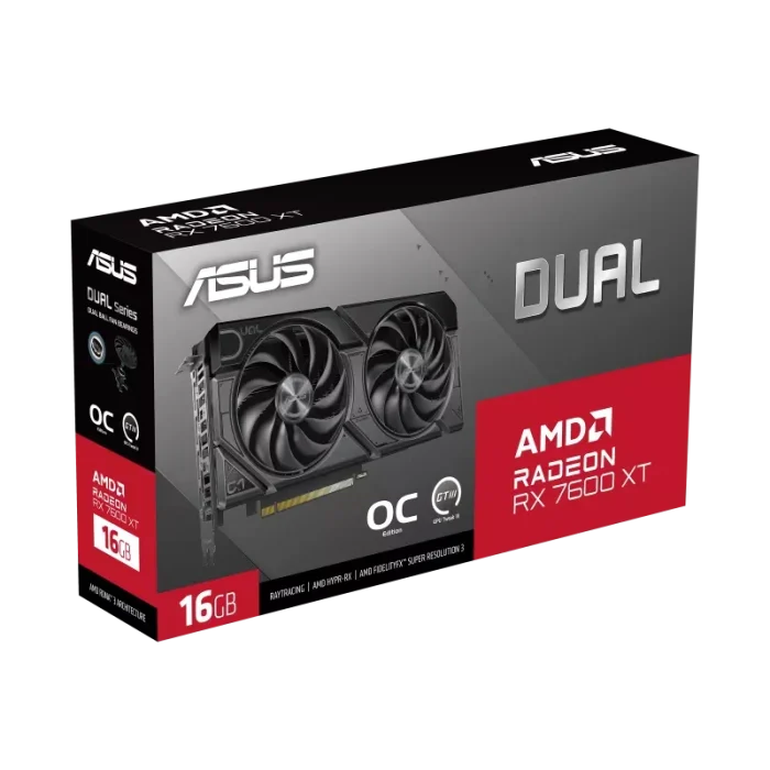 ASUS Dual RX 7600 XT | AMD Radeon | 16GB GDDR6 | PCIe 4.0 - New - Image 3