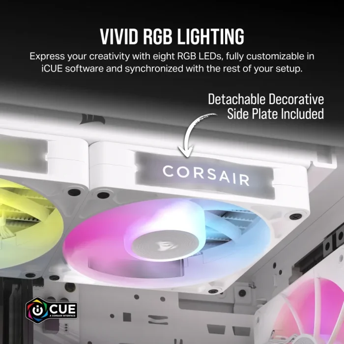 Corsair iCUE LINK RX120 RGB | 120mm Fan | White | Single Pack - New - Image 2
