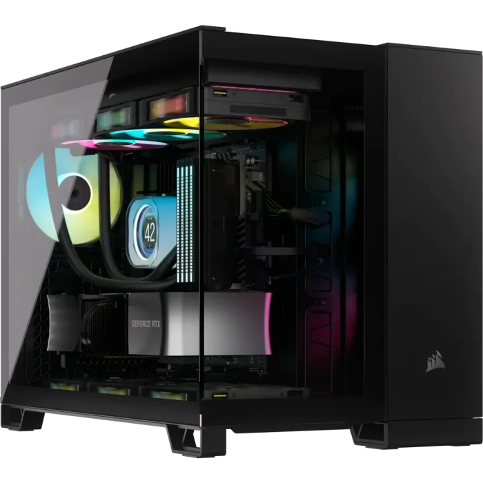 Corsair 2500D Airflow | Mid-Tower Dual Chamber | Up to 360mm Radiator | 2x 3.5'' + 2x 2.5'' Drive Bays - New - Image 10