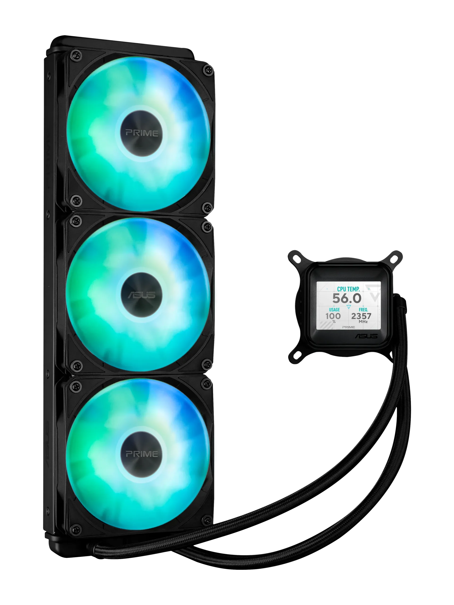 3ce2b82df2be1afa70c7a5c309d8a9625e812d12 ASUS Prime LC 360 ARGB | 360mm Radiator | ARGB Lighting | AIO Liquid Cooler | Intel & AMD Compatible – New