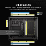 Corsair 2500D Airflow | Mid-Tower Dual Chamber | Up to 360mm Radiator | 2x 3.5'' + 2x 2.5'' Drive Bays - New - Image 11