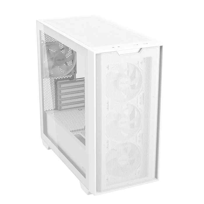 ASUS A21 Plus ARGB | Micro-ATX / Mini-ITX | White | 4x ARGB Fans | Top 360mm Radiator Support - New - Image 2